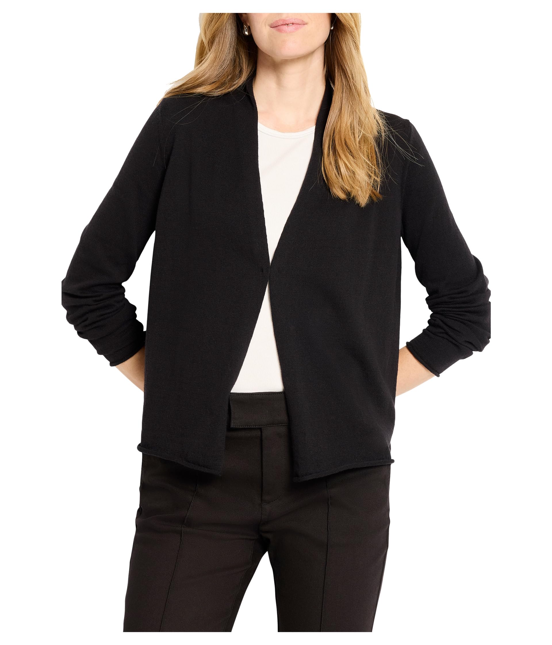 

Свитер NIC+ZOE Hooked Up Cardigan, черный оникс