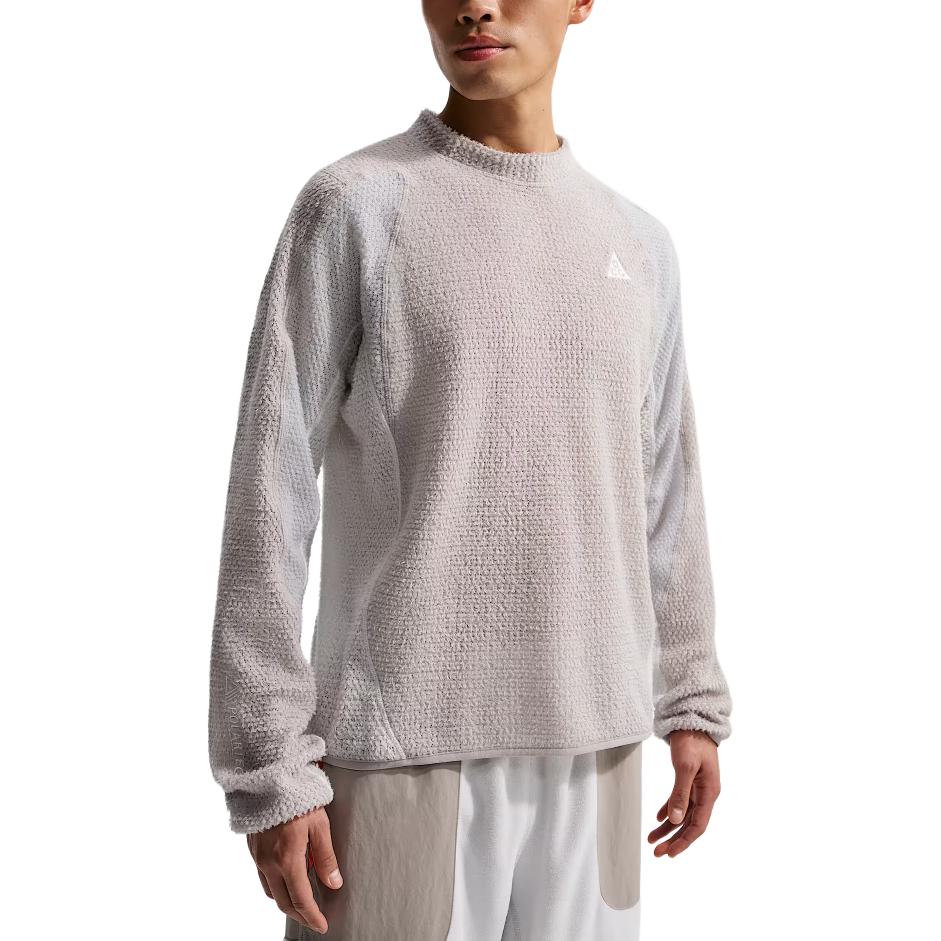 Nike Толстовка ACG мужская University Gray/Mist Gray/Dust Photon/Mountain White с круглым вырезом Moderate — фото 3