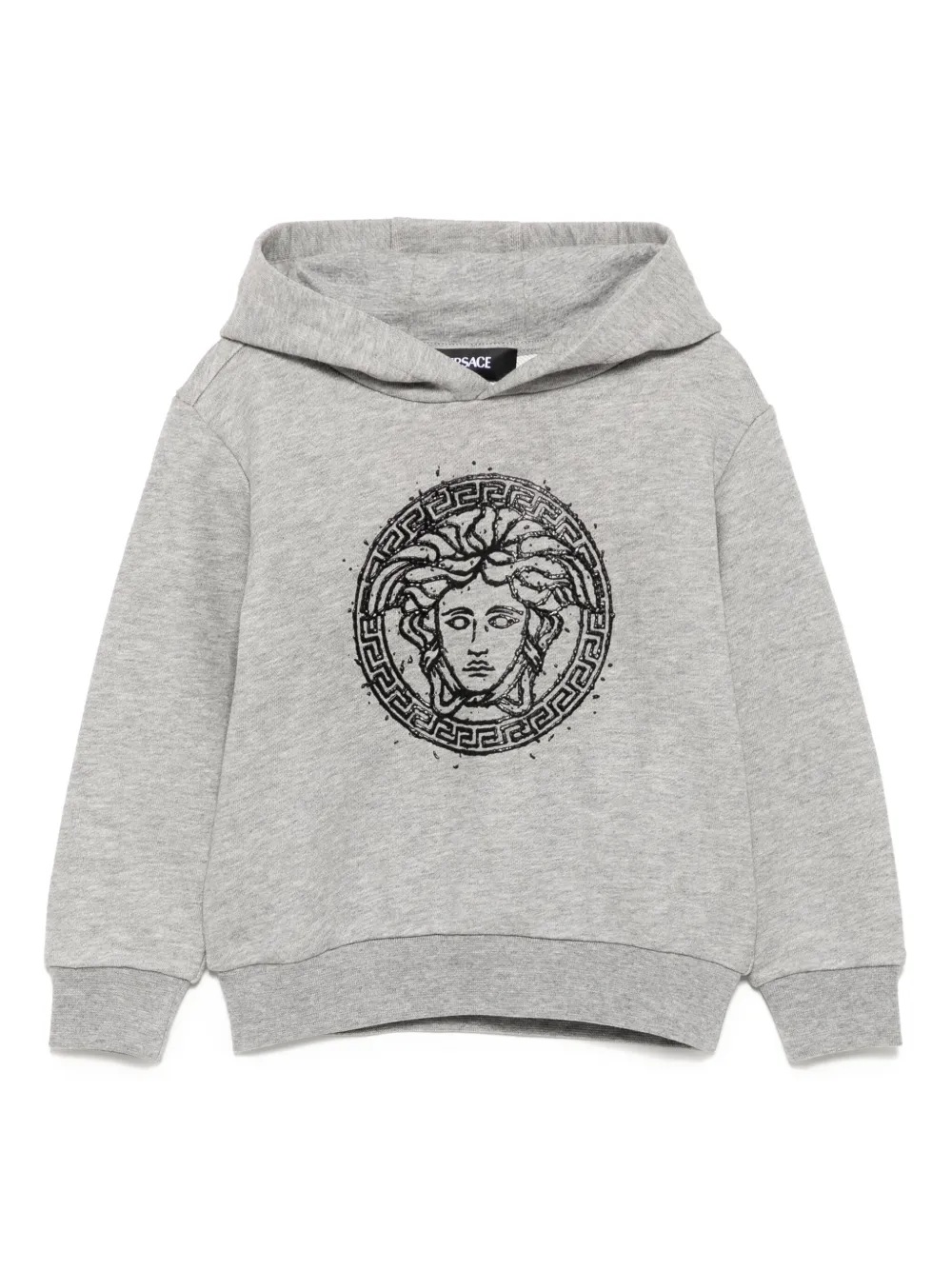 

Однотонное худи Versace Kids, серый