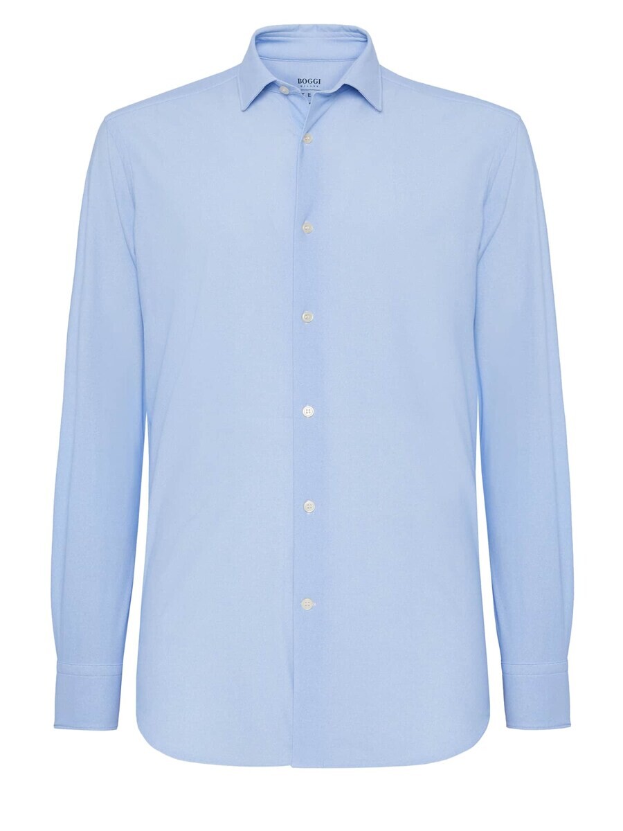 

Деловая рубашка Boggi Milano Slim fit Business Shirt, светло-синий