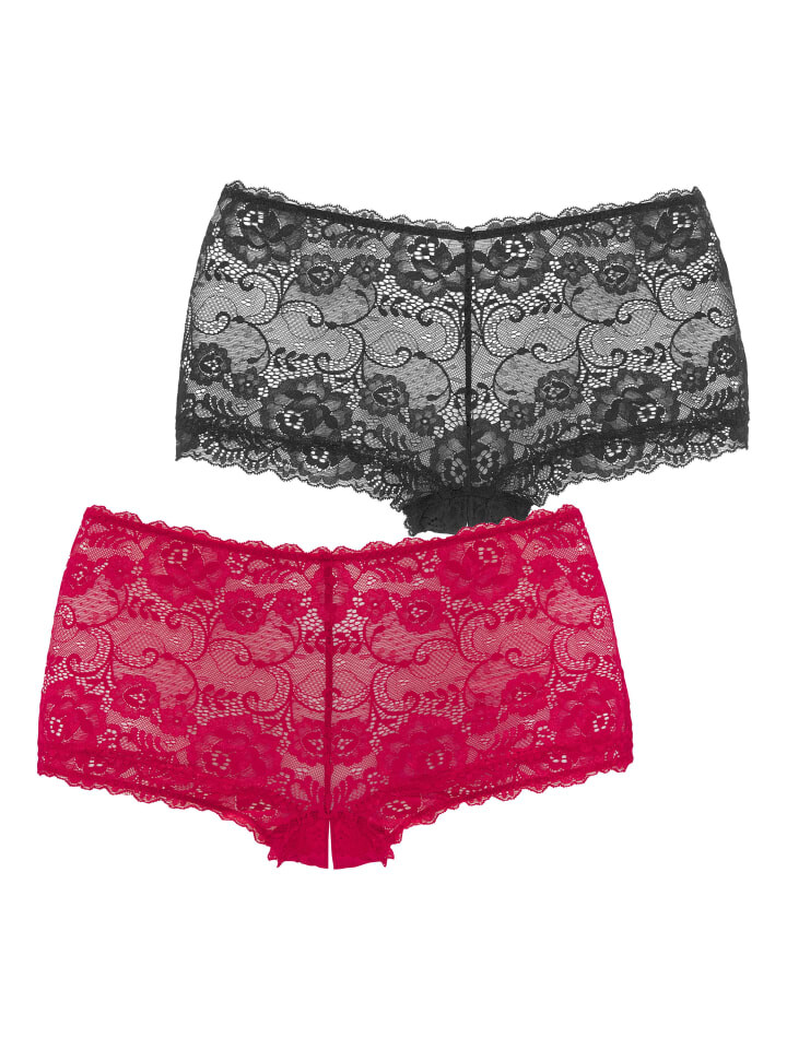 

Трусы PETITE FLEUR GOLD Panty Ouvert, цвет schwarz+rot