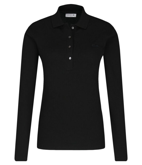 

Рубашка поло Slim fit Lacoste, черный