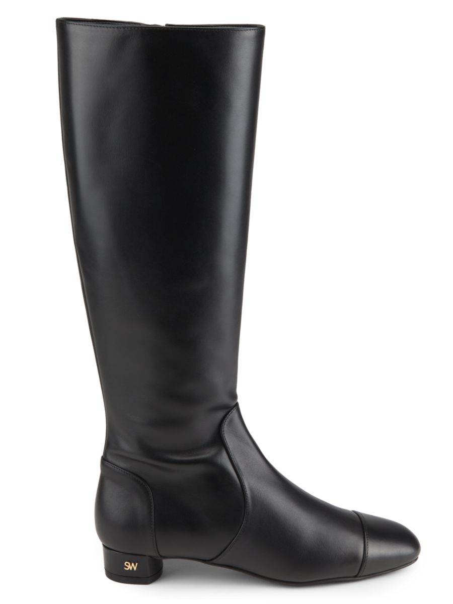 Кожаные сапоги Bridge 25MM Stuart Weitzman, черный