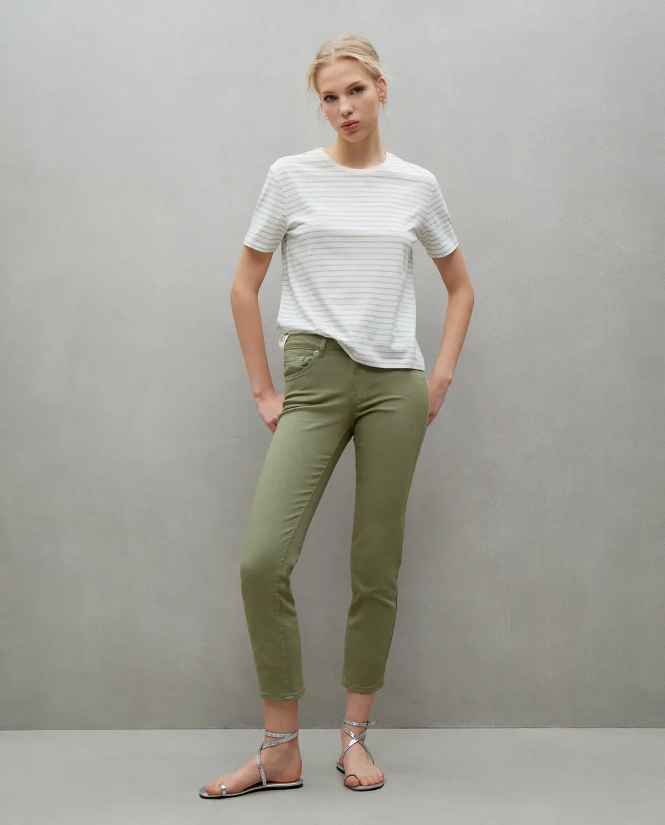 

Базовые узкие женские джинсовые брюки Easy Wear, цвет 520 Kaki