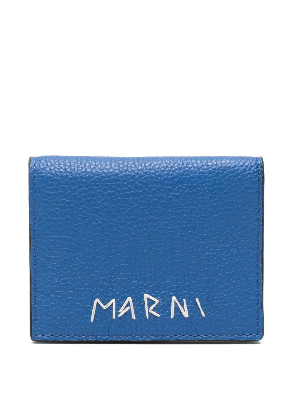 

Бумажник с вышитым логотипом Marni, синий