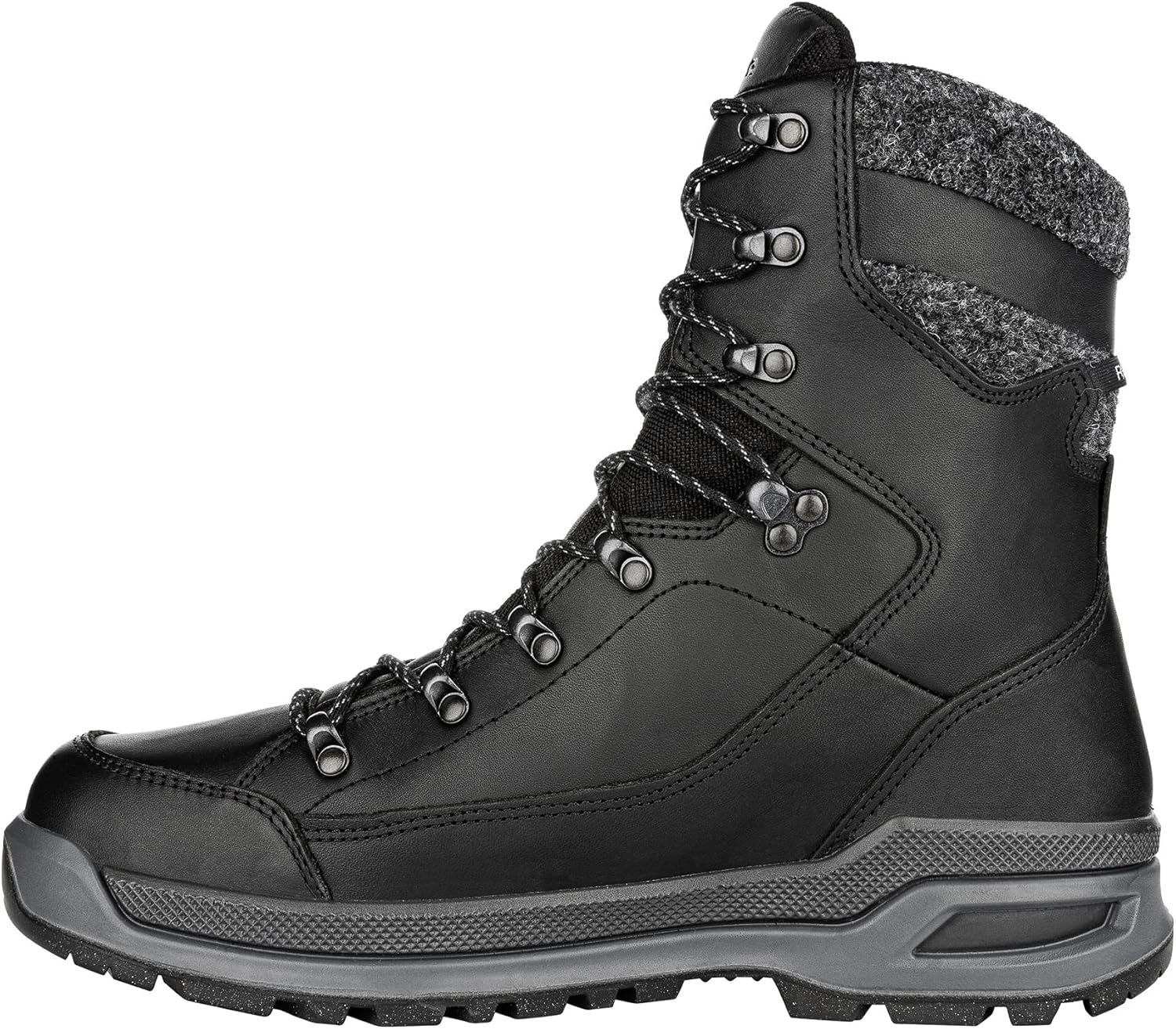 Мужские походные ботинки LOWA Renegade Evo Ice GTX с высоким берцем, черный — фото 3