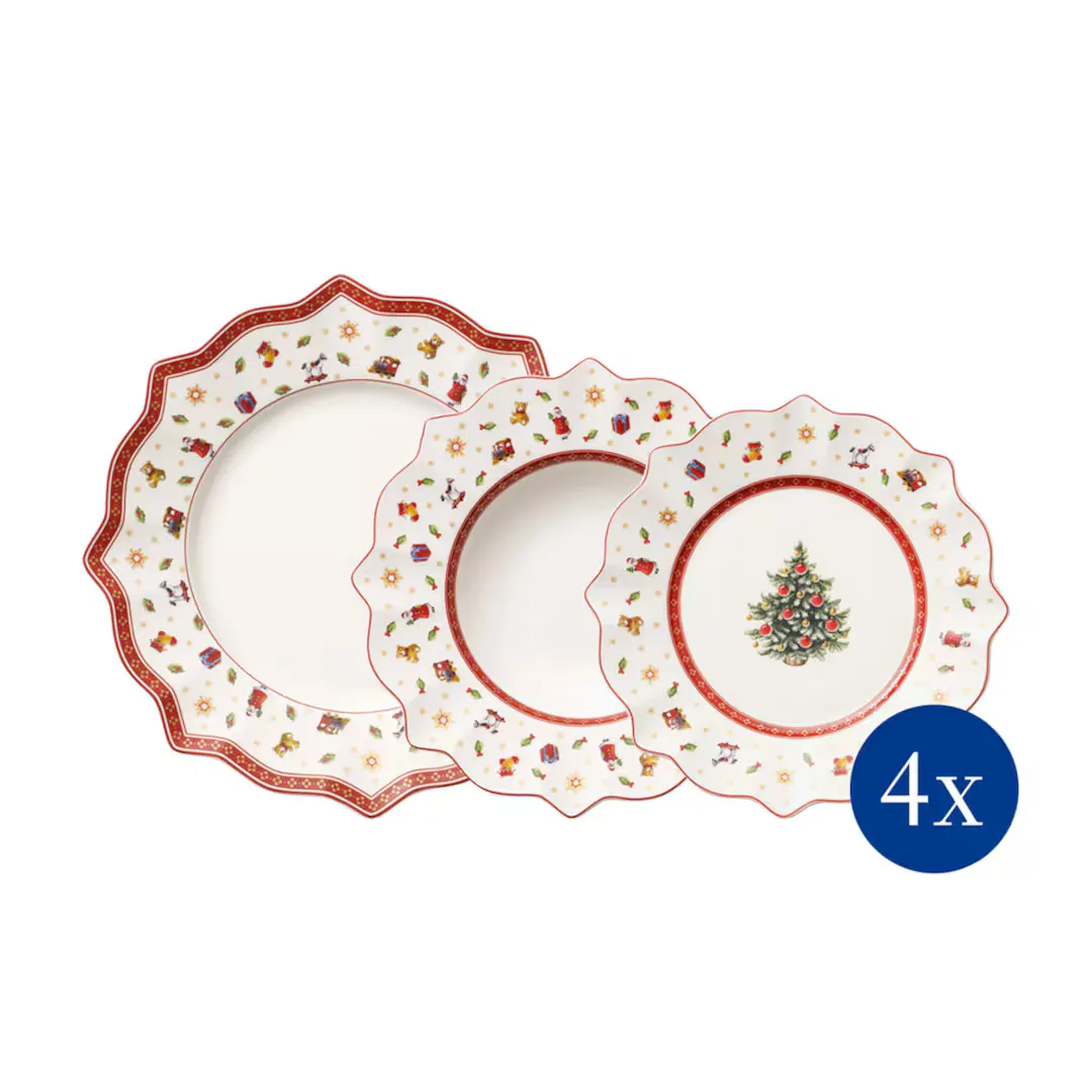 

Посуда из 12 предметов Christmas Toy's Delight Villeroy & Boch, естественный