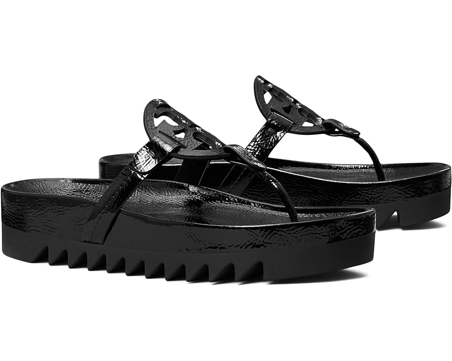 Сандалии Tory Burch Miller Cloud Lug, цвет Perfect Black/Perfect Black