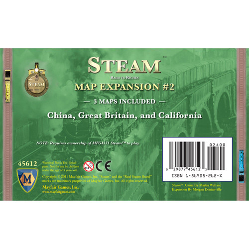 

Настольная игра Mayfair Games Steam: Map Expansion #2