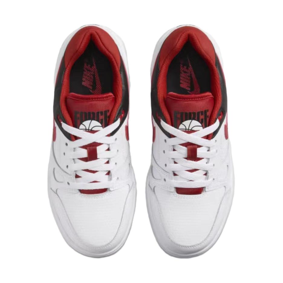Детские кроссовки для скейтбординга Full Force Low Top Nike, белый/красный — фото 4