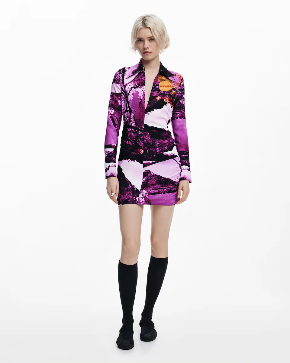 

Платье от дизайнера Mr Christian Lacroix Desigual, сиреневый