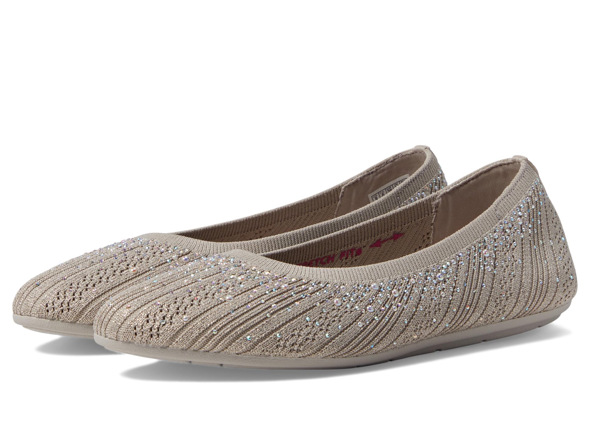 Балетки SKECHERS Cleo 2.0 - Glitzy Daze, Taupe Sparkle