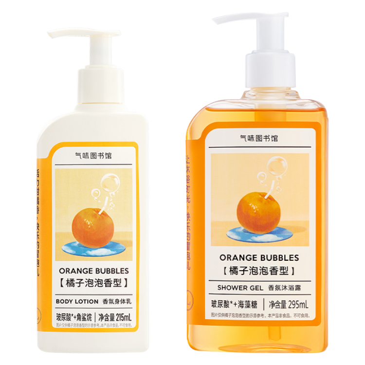 

Набор для увлажняющего ухода с ароматом ароматизированный лосьон для тела 215мл+гель для душа 295мл SCENT LIBRARY