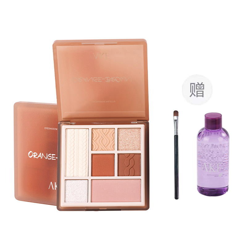 

Палитра теней для век 7 цветов, легко растушевывается, велюровый шиммер, естественные, устойчивые к размазыванию, не переходят на кожу, 9 г, кисть в подарок AKF