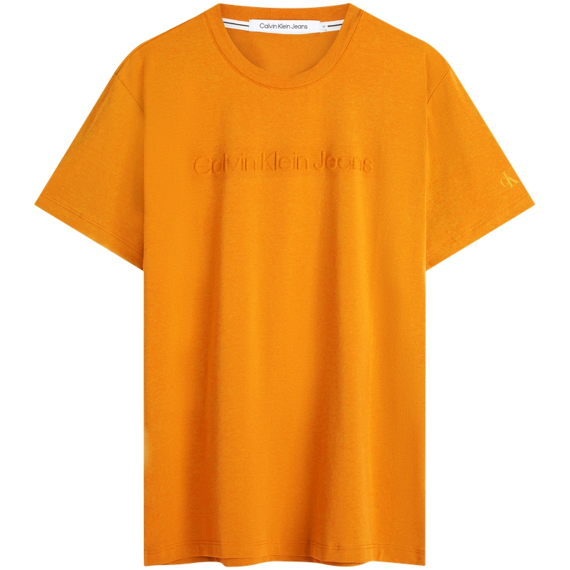 

Футболки унисекс с круглым вырезом, умеренно прямой крой Calvin Klein, scb-tropical оранжевый
