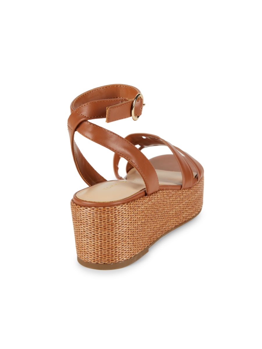 Сандалии на танкетке Twvastie 56MM Tommy Hilfiger, цвет Medium Brown — фото 3