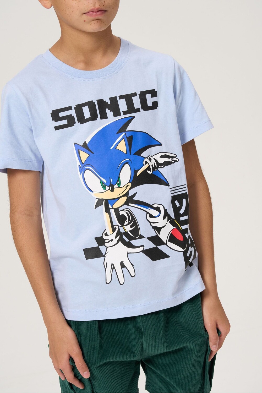 

Синяя футболка Sonic с графикой Angel & Rocket, синий