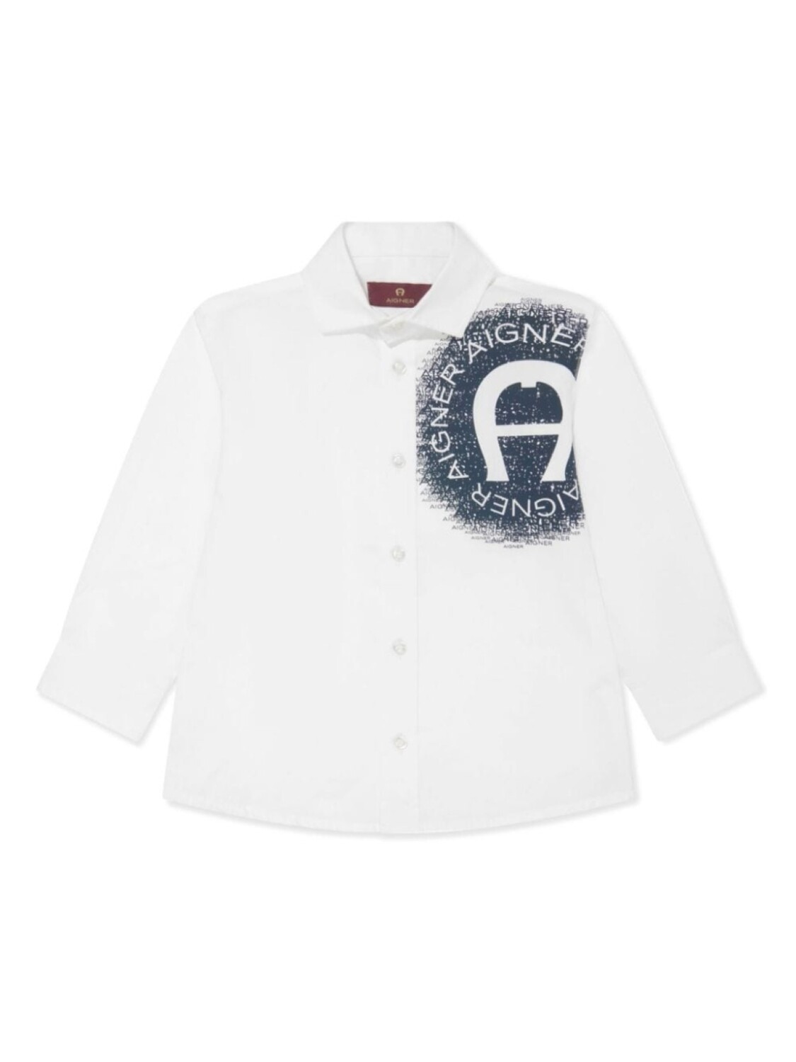 

Aigner Kids рубашка с логотипом, белый