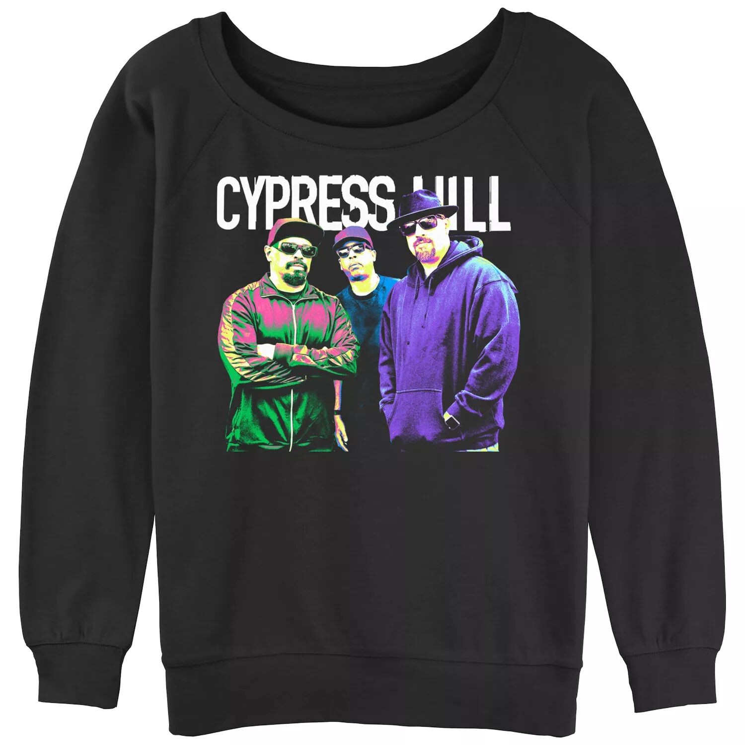 

Толстовка с напуском для юниоров Cypress Hill Neon Group Shot Licensed Character