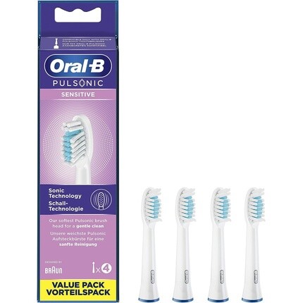 

Насадки для электрической зубной щетки Pulsonic Sensitive, 4 шт., белые, Oral-B