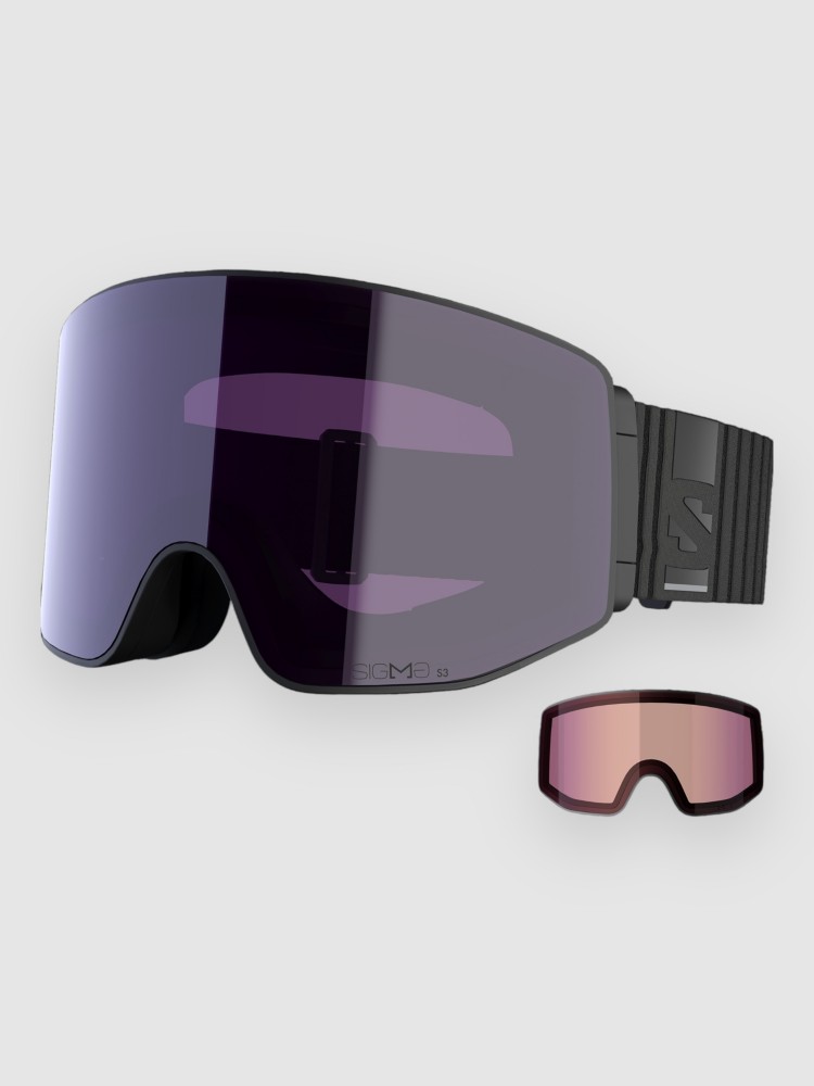 

Очки для сноуборда Salomon Sentry Prime Sigma Black (+Bonus Lens) Goggle, sigma black