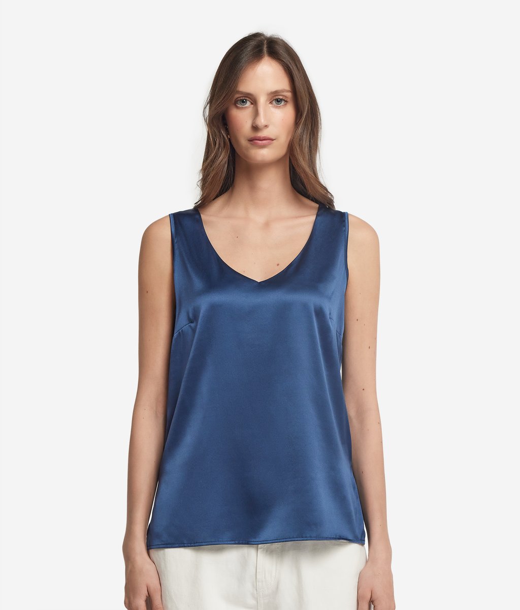 

Топ Blouse Falconeri, темно-синий