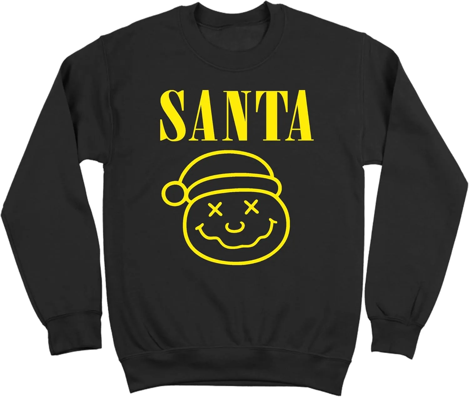 

Donkey Tees SANTA GRUNGE ROCK — свитшот для вечеринки в смешном рождественском свитере