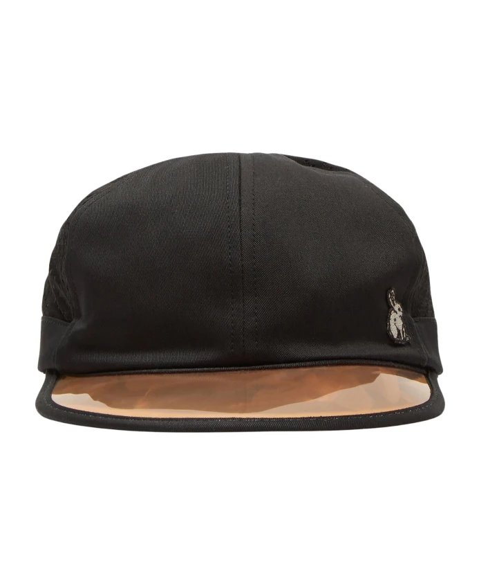 

Бейсболка с изображением кролика, хлопковая саржа Gucci, черный