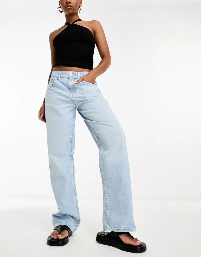 

Голубые свободные джинсы-бойфренды ASOS