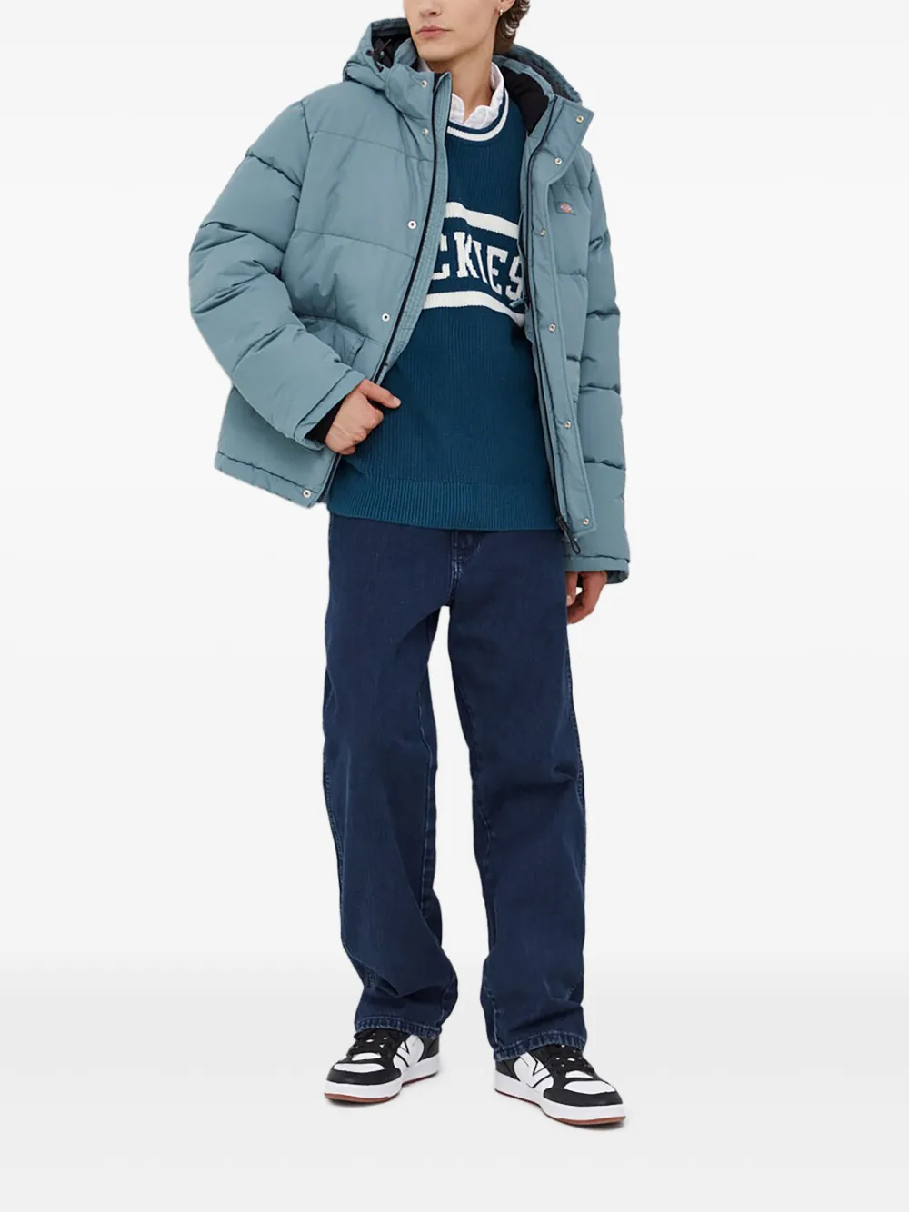 

Пуховик с капюшоном Dickies, синий