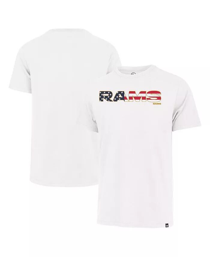 

47 Мужская белая футболка с надписью «Los Angeles Rams Flag Script Franklin» '47 Brand