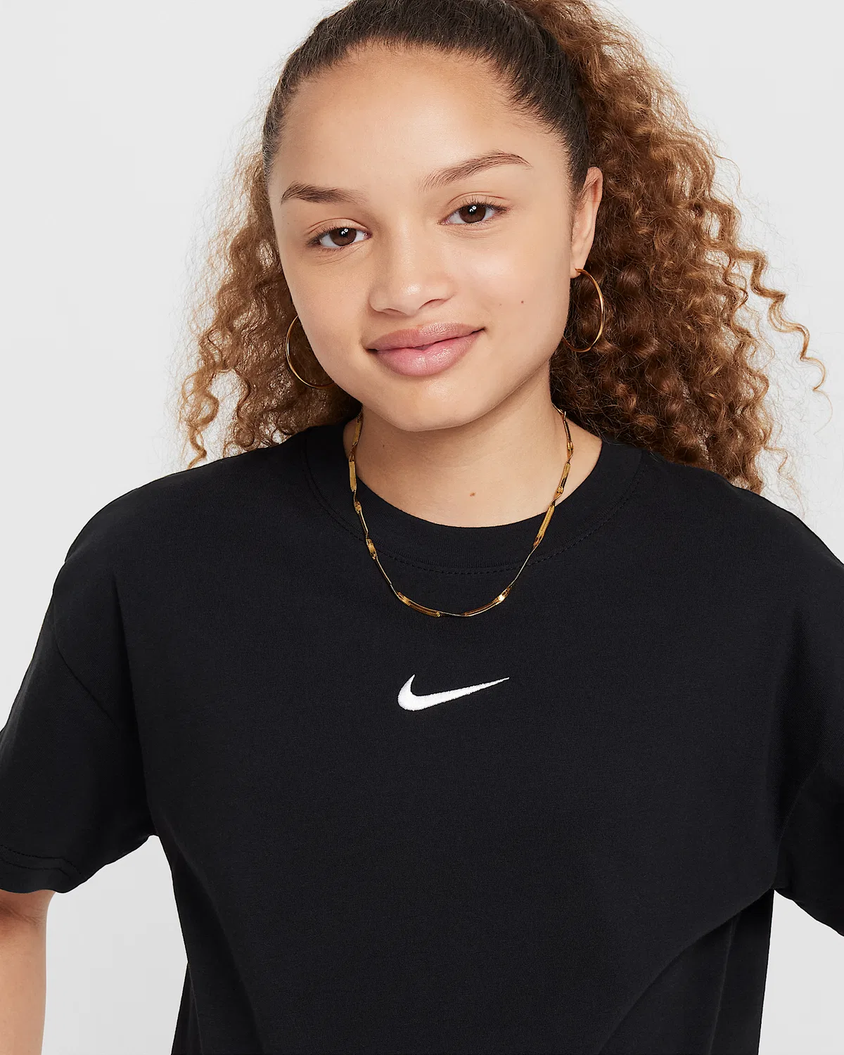 Детская футболка Nike Sportswear Essential, Black — фото 3