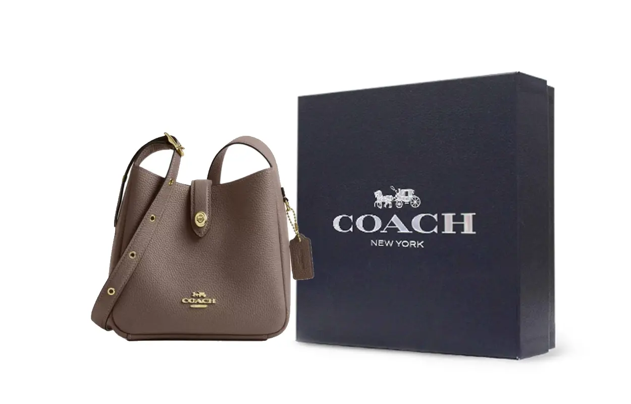 

COACH Кожаная сумка через плечо Хэдли мини женская умбра