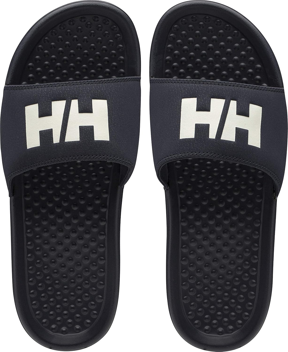Helly-Hansen H/H Slide мужские повседневные удобные сандалии, легкий стеганый ремешок, крупный логотип, пляжная обувь для бассейна без застежек Helly Hansen, 599 Dark Sapphire/Off White — фото 4