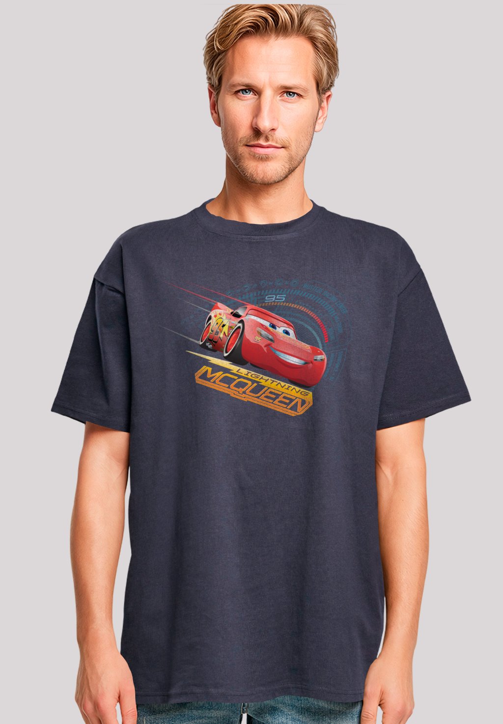 

Футболка с принтом CARS LIGHTNING MCQUEEN F4NT4STIC, темно-синий