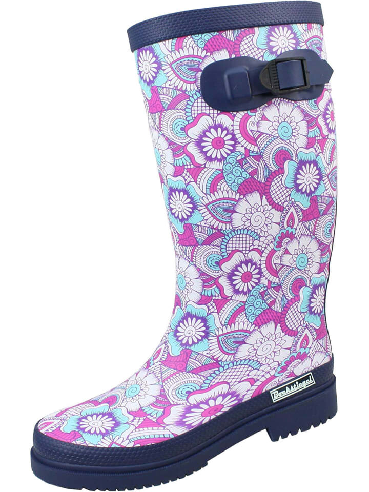 Резиновые сапоги Bockstiegel Regenstiefel Susanne, цвет blau/multi