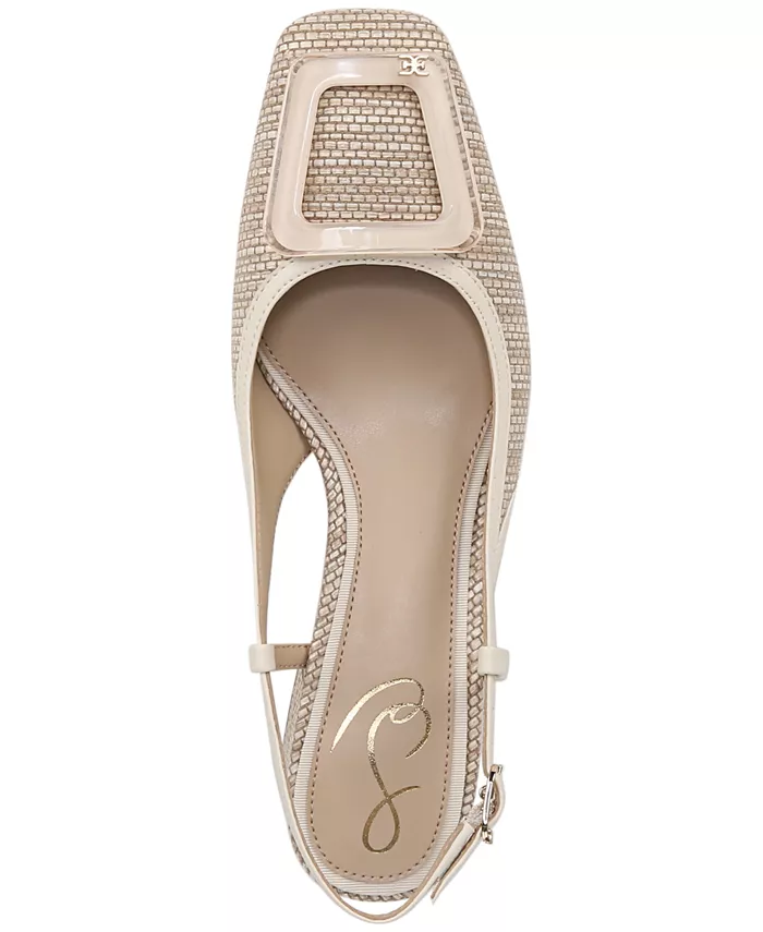 Женские босоножки Tracie на блочном каблуке с ремешком и пряжкой Sam Edelman, коричневый/бежевый — фото 4
