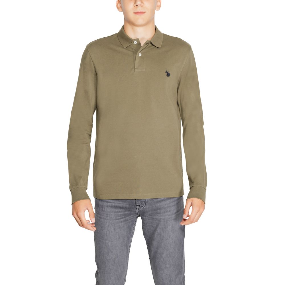 

Зеленая хлопковая футболка U.S. Polo Assn.