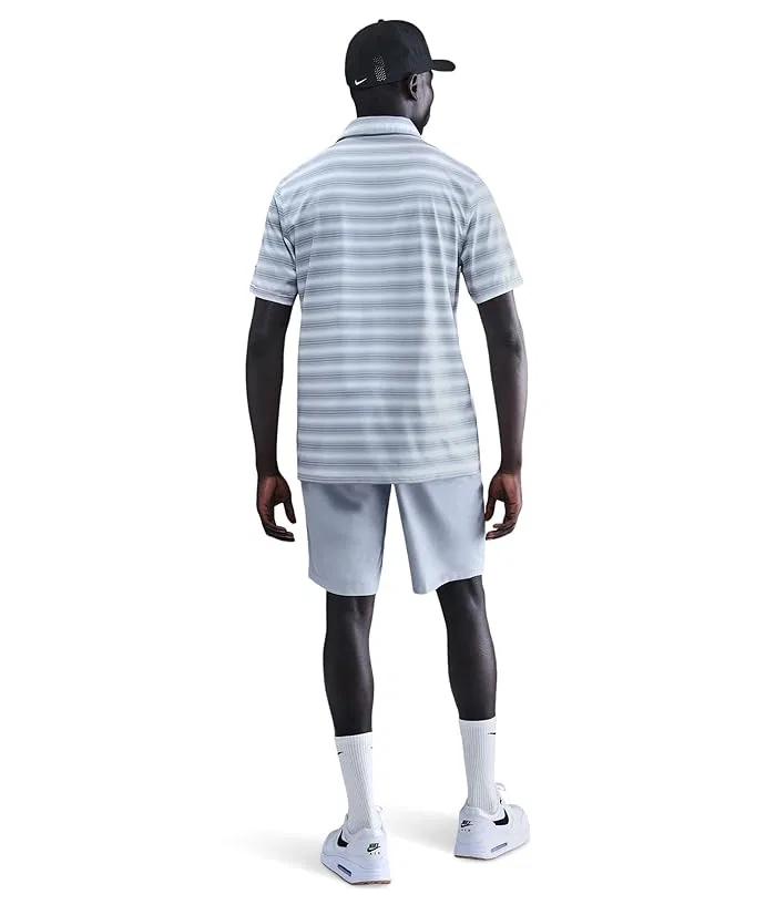 Поло Nike Dri-FIT Good Polo Short Sleeve Stripe, White/White/Black — фото 3