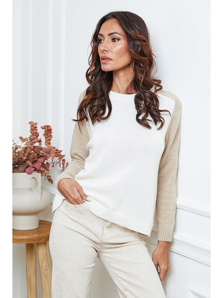 

Свитер Калейс кремово-бежевого цвета So Cachemire