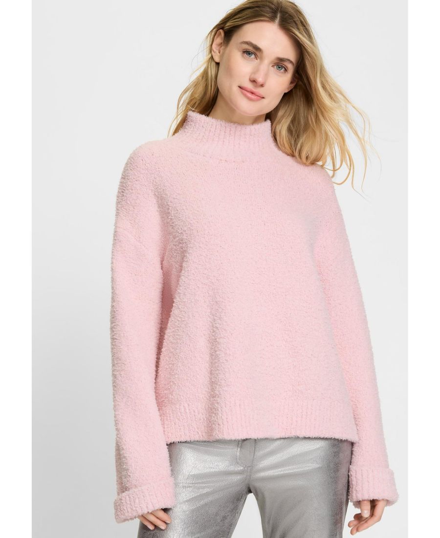 

Женский свитер из плюшевой пряжи Olsen, Parfait pink