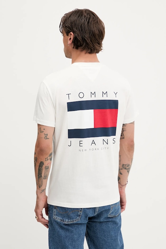 

Хлопковая футболка Tommy Jeans, белый