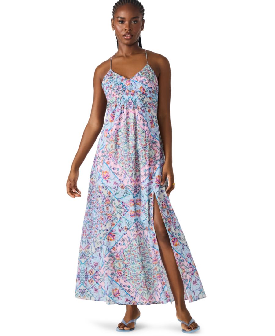 

Женское длинное платье Brianna с драпировкой Steve Madden, Petal Paisly