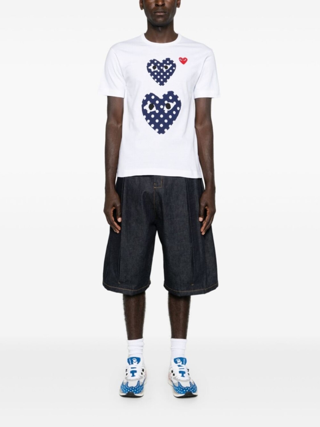 Comme Des Garçons Play футболка с аппликацией, белый — фото 3