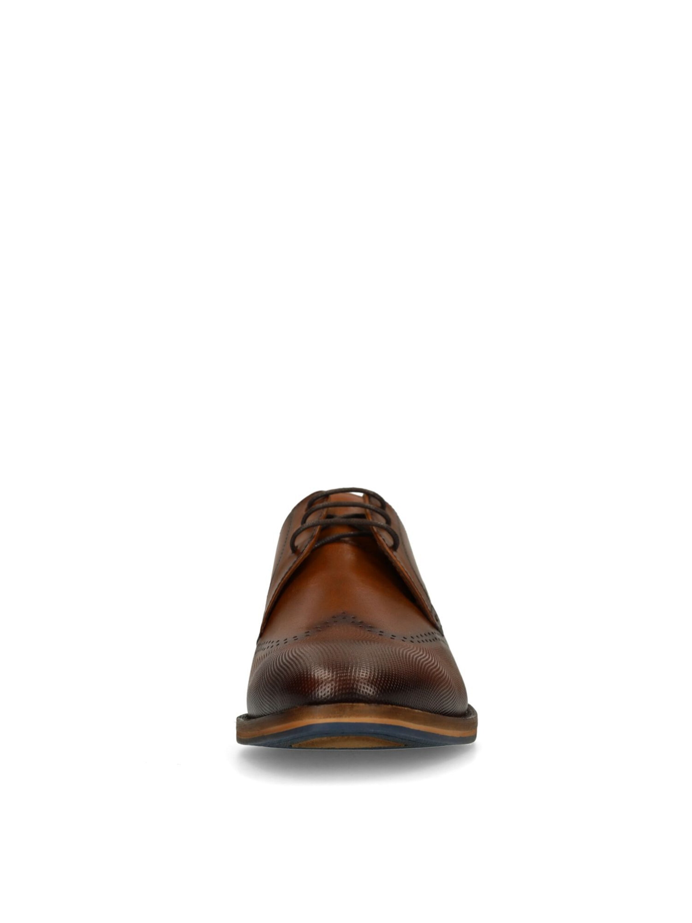 MANFIELD Туфли на шнуровке в цвете Cognac — фото 3