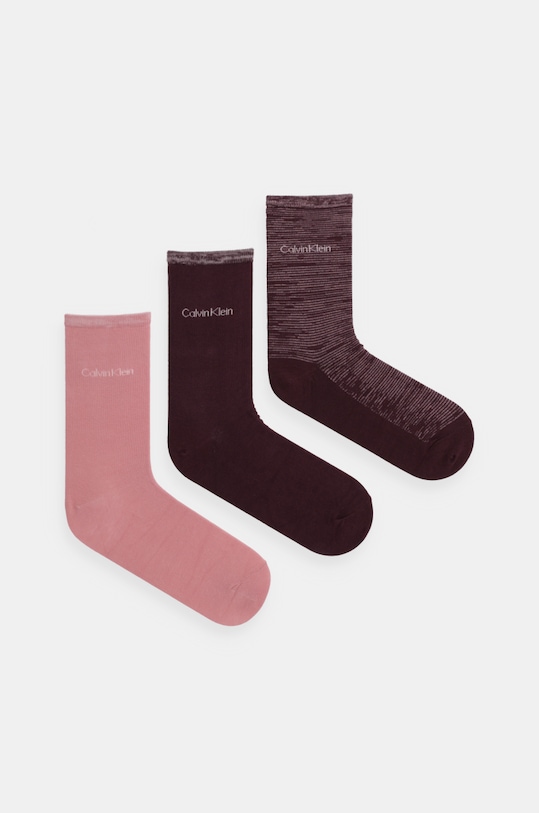 

Носки 3 пары Calvin Klein, розовый