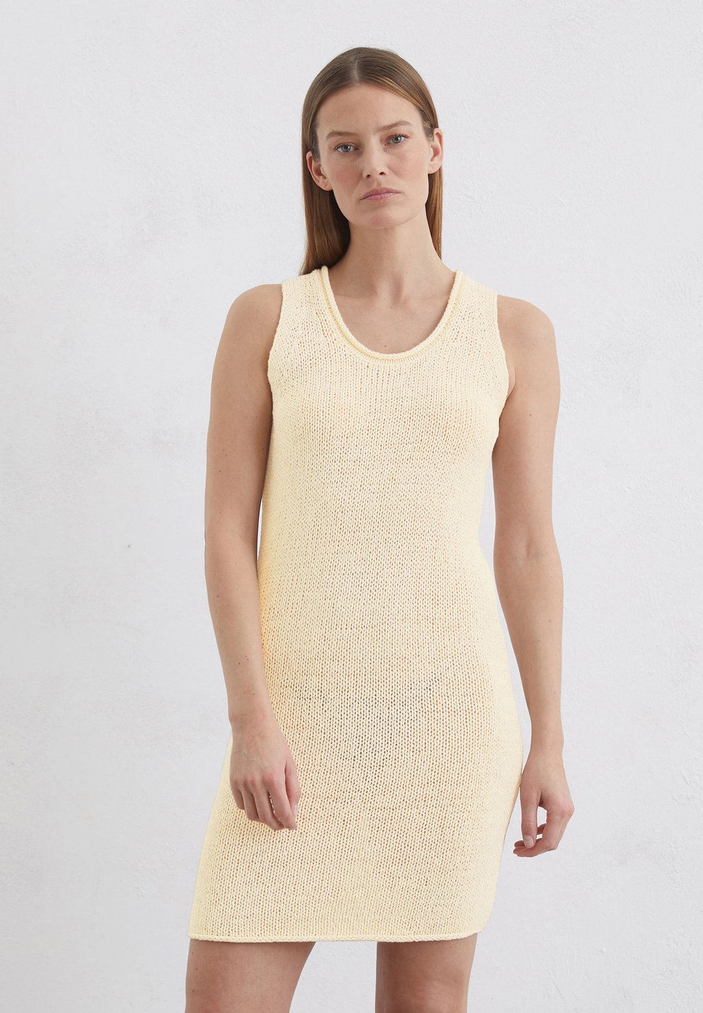 

Вязаное платье DRESS SLEEVELESS ROUND NECK Marc O'Polo, слоновая кость