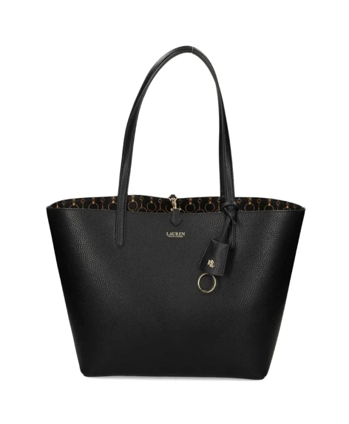 

Двусторонняя сумка-тоут среднего размера Ralph Lauren, черный