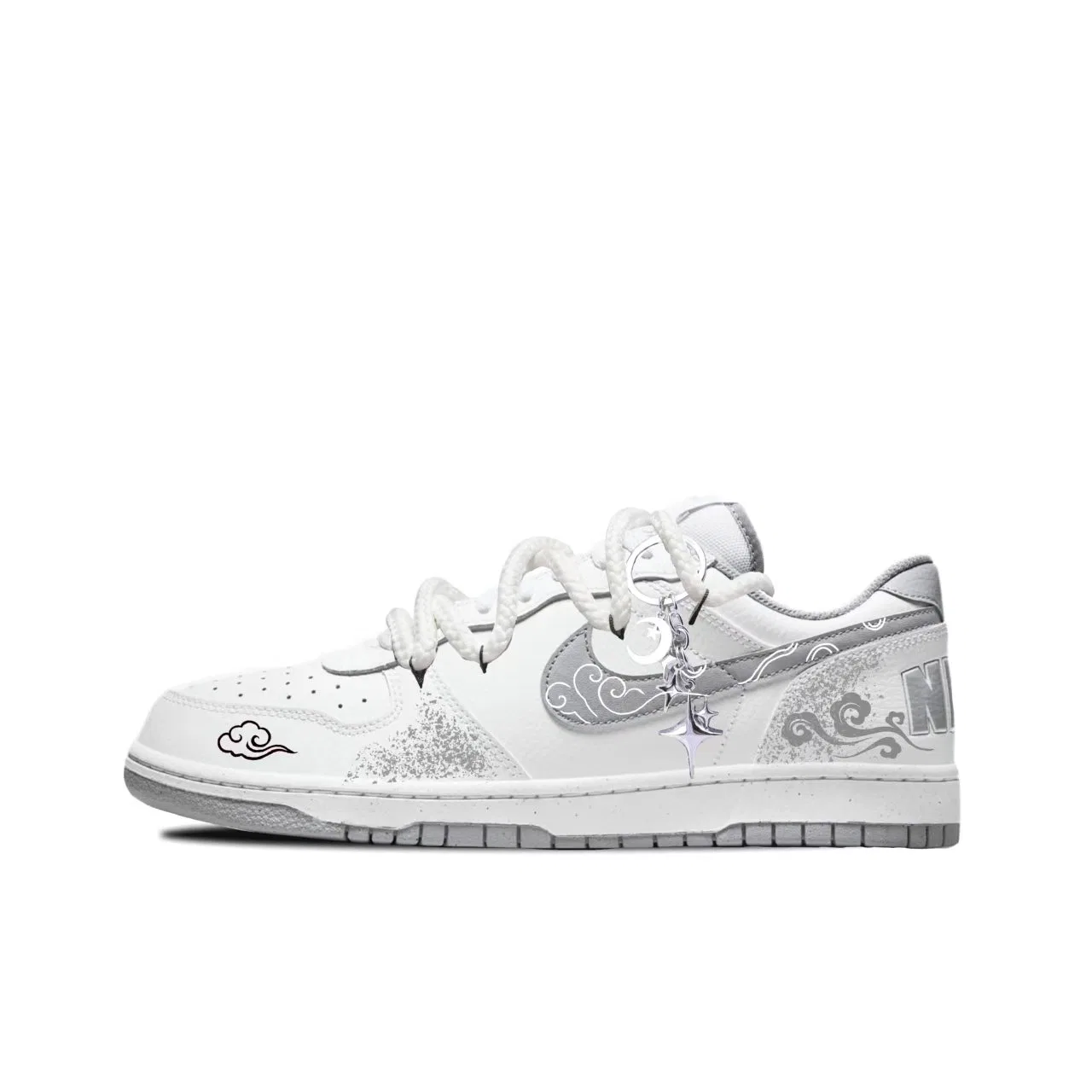Кроссовки для скейтбординга Nike Big Low серые — фото 3