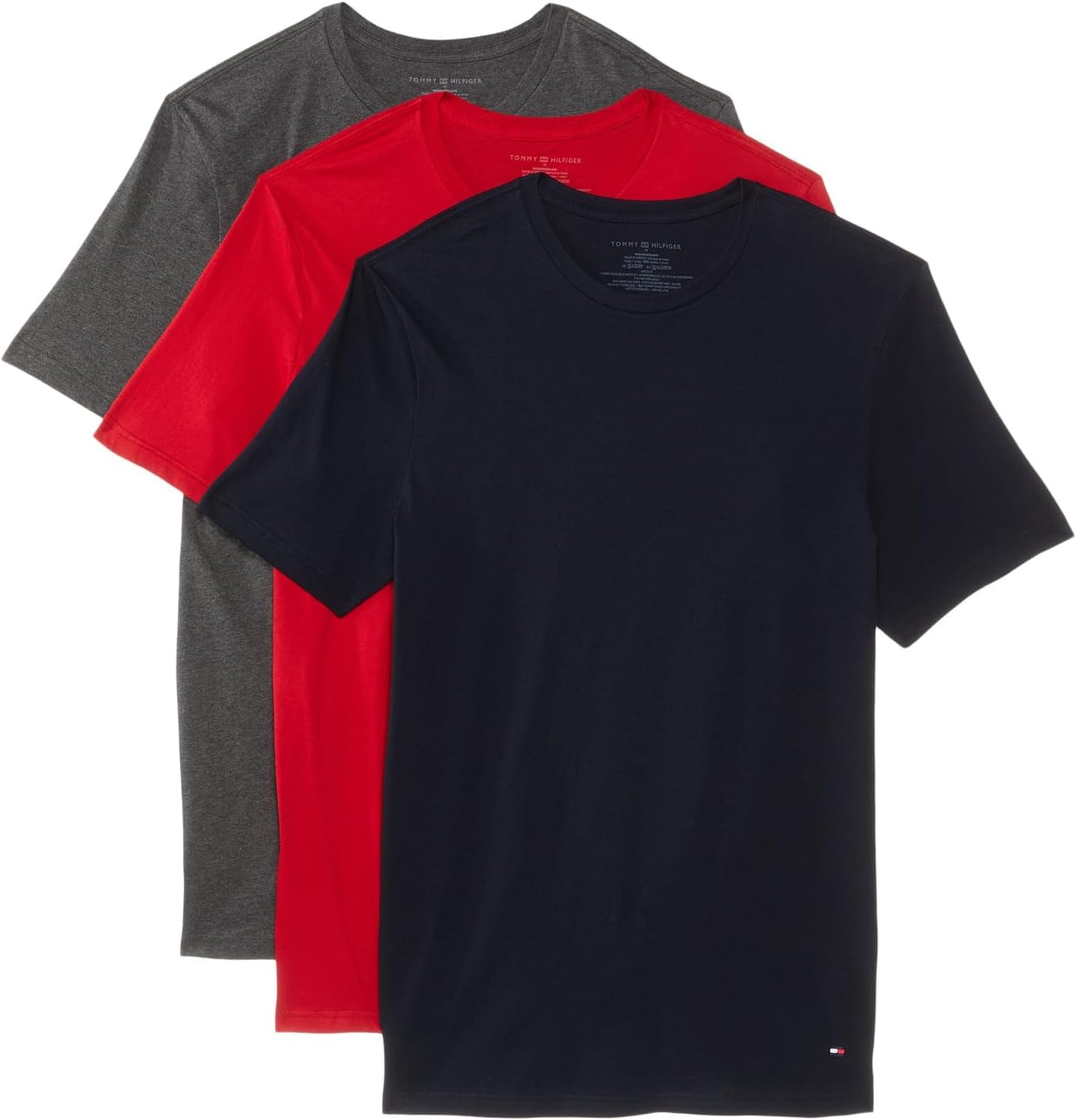 

Комплект из 3 классических мужских хлопковых маек с круглым вырезом Tommy Hilfiger, Dusk